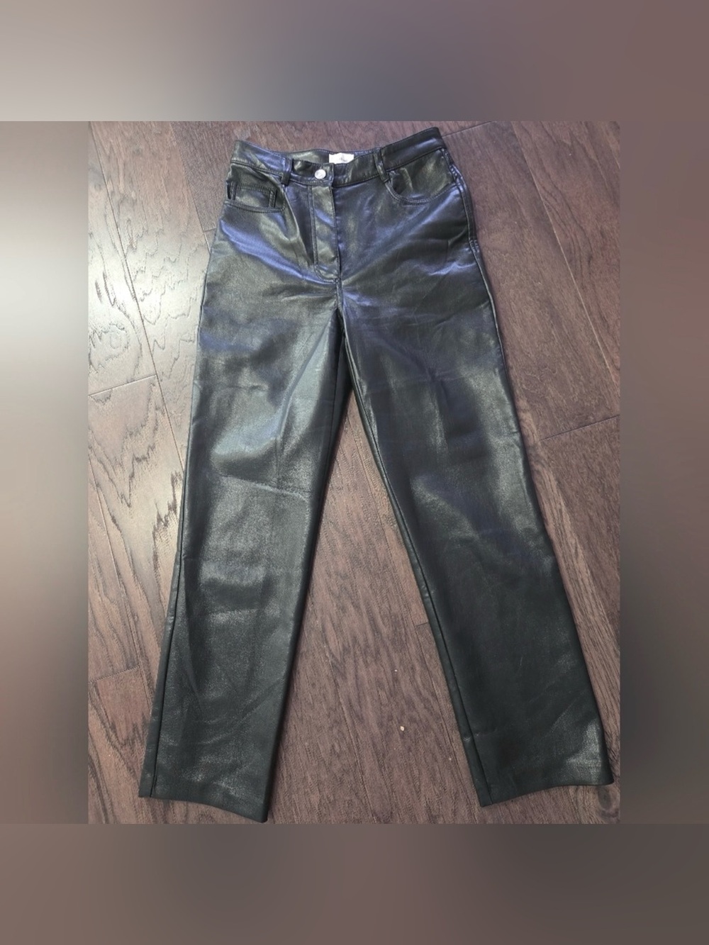 Wilfred Free Black Straight-Leg Faux Leather Pants - Picture 2 of 2